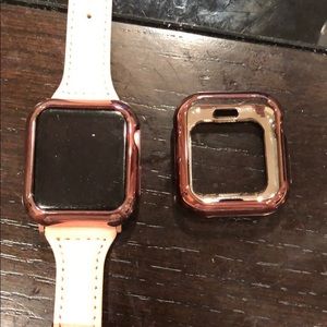 rose gold apple watch case